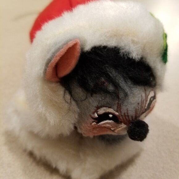 Vintage annalee mobilitee dolls Christmas mouse in stocking 1965 - Picture 9 of 12